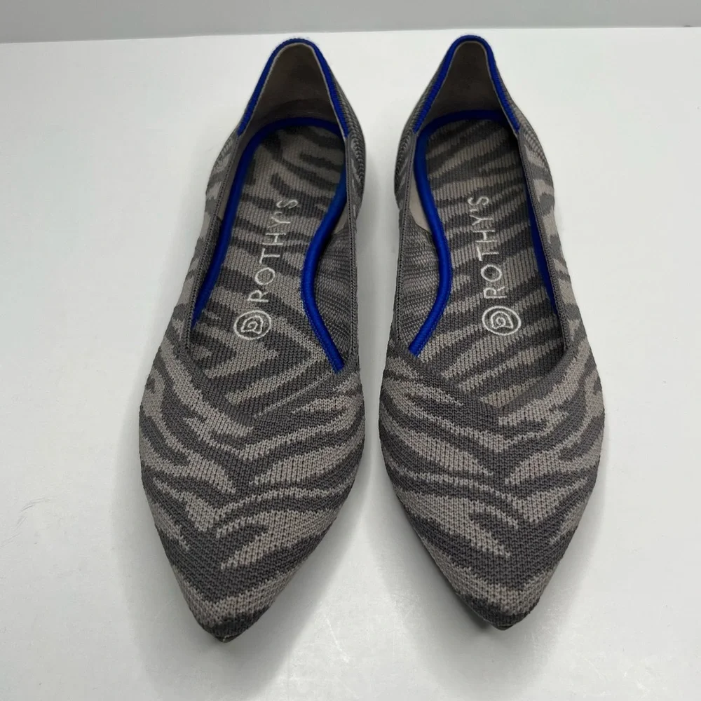 Rothy’s The Point Grey Zebra Size 7.5